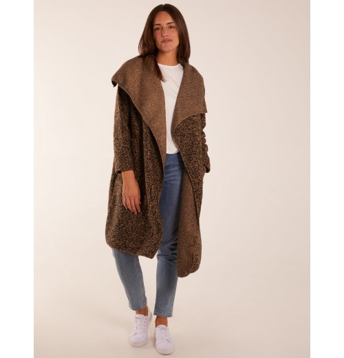 Wool Like Waterfall Cardigan Coat