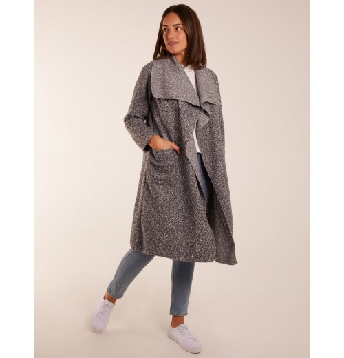 Wool Like Waterfall Cardigan Coat