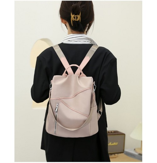 Backpack With Back Zip Pocket