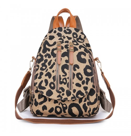 Leopard Backpack Purse